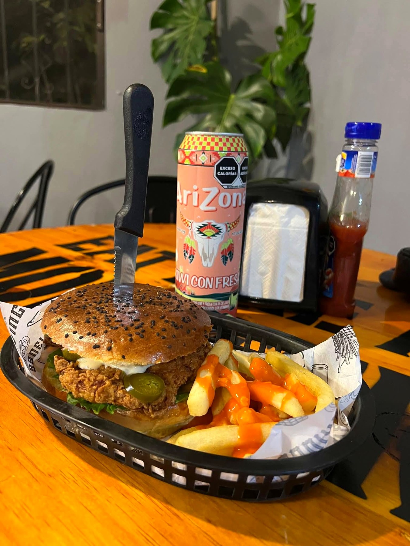Burger Monster close up